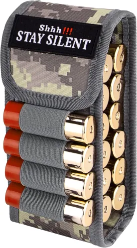 bvya 16 Round Quick Access Shotgun Shotshell Ammunition Reload Molle Pouch Holder for 12 Gauge/20G