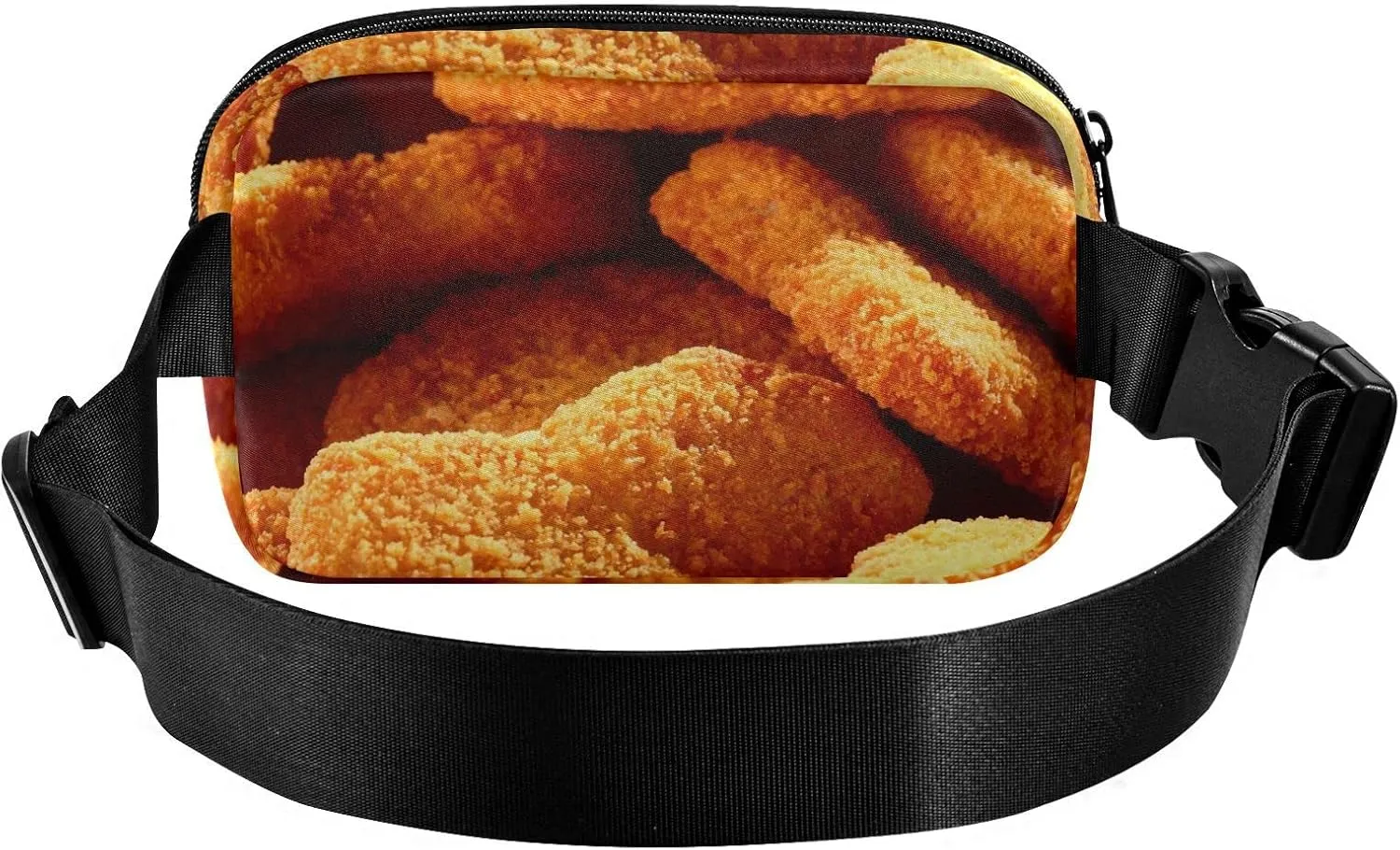 Chicken Nuggets Fanny Pack for Men Women,Crossbody Waist Bag Pack with Adjustable Strap Mini Belt Bag for Running Cycling