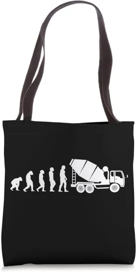 Concrete Worker Construction Evolution Concrete Finisher Tote Bag