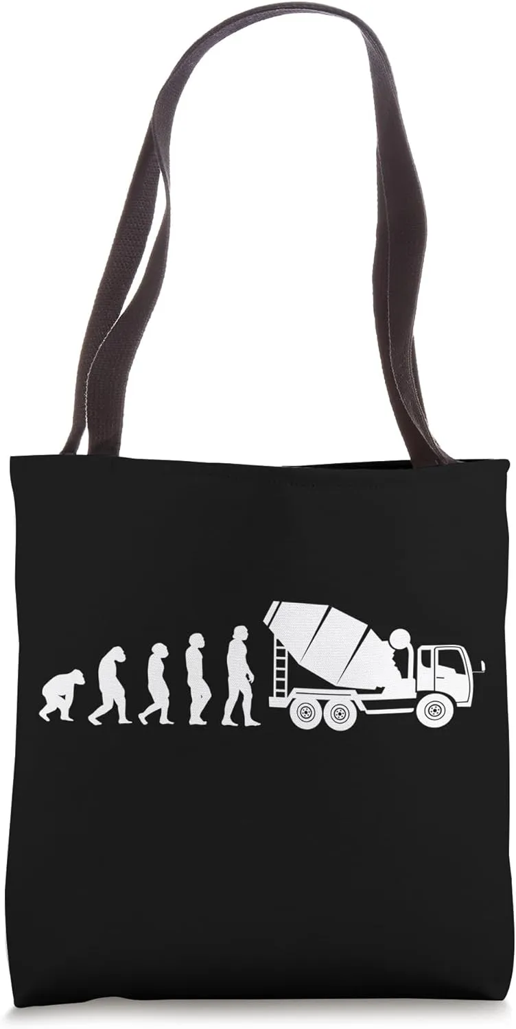Concrete Worker Construction Evolution Concrete Finisher Tote Bag
