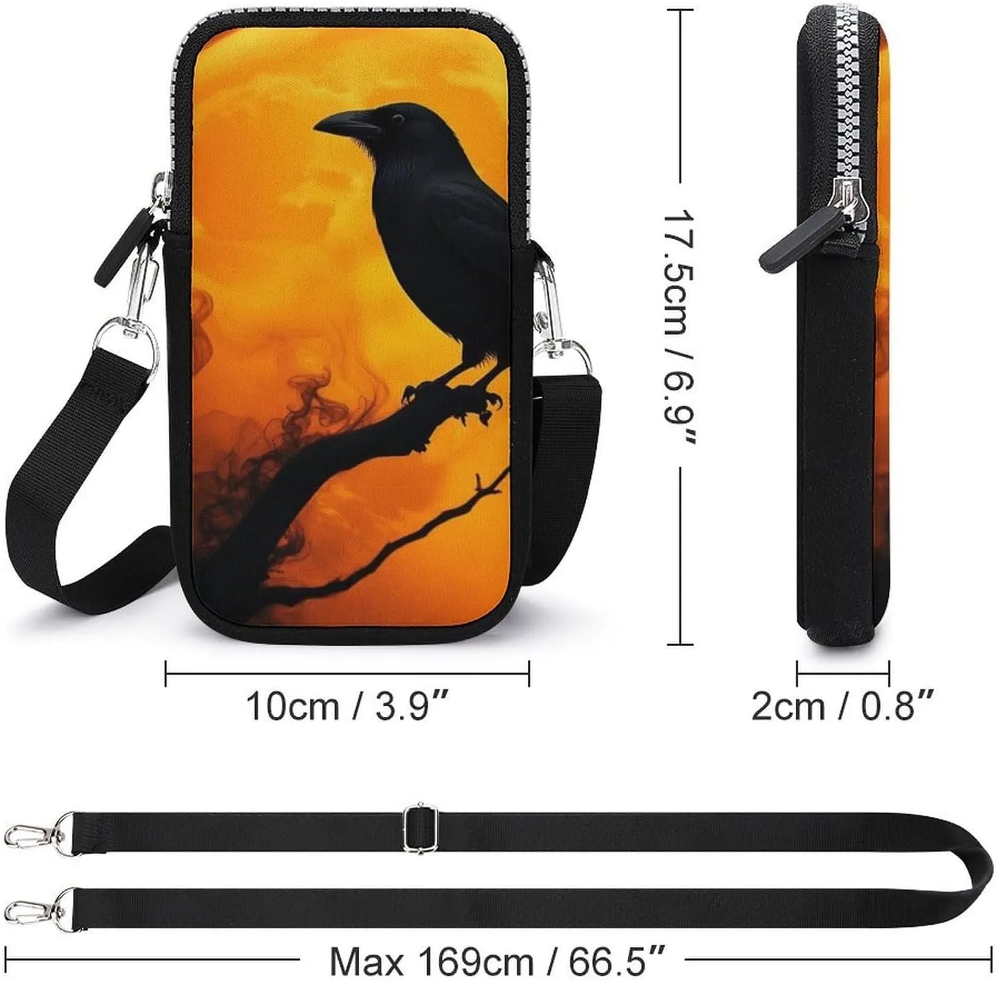 Crossbody Cellphone Wallet Bag Small Cell Phone Shoulder Travel Purse Holder