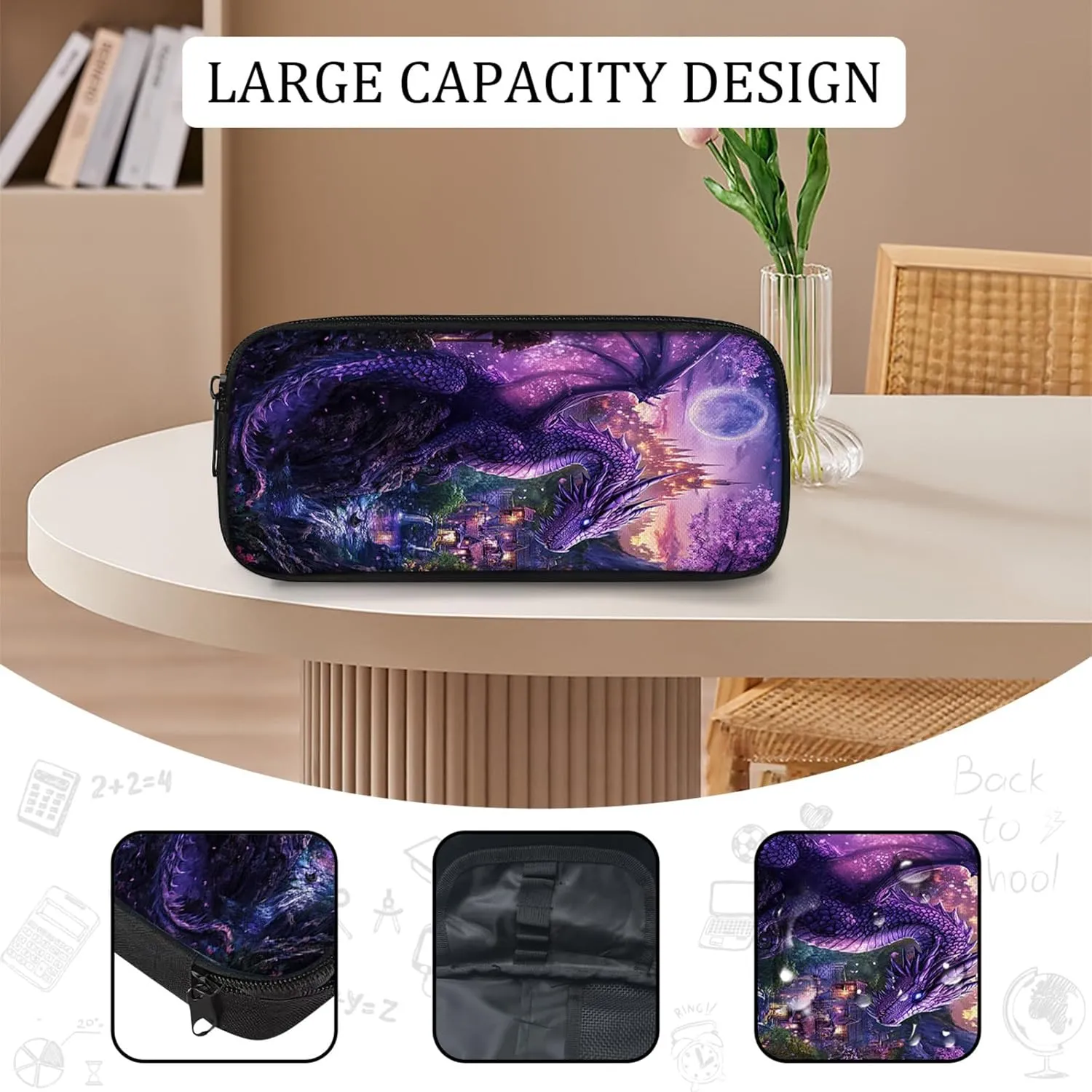 Dinosaur Backpack Set for Boys Girls 3PCS Cool Space Astronaut School Bag with Lunch Box Pencil Case Kids Backpacks Toddler Elementary Bookbag 16 Inch