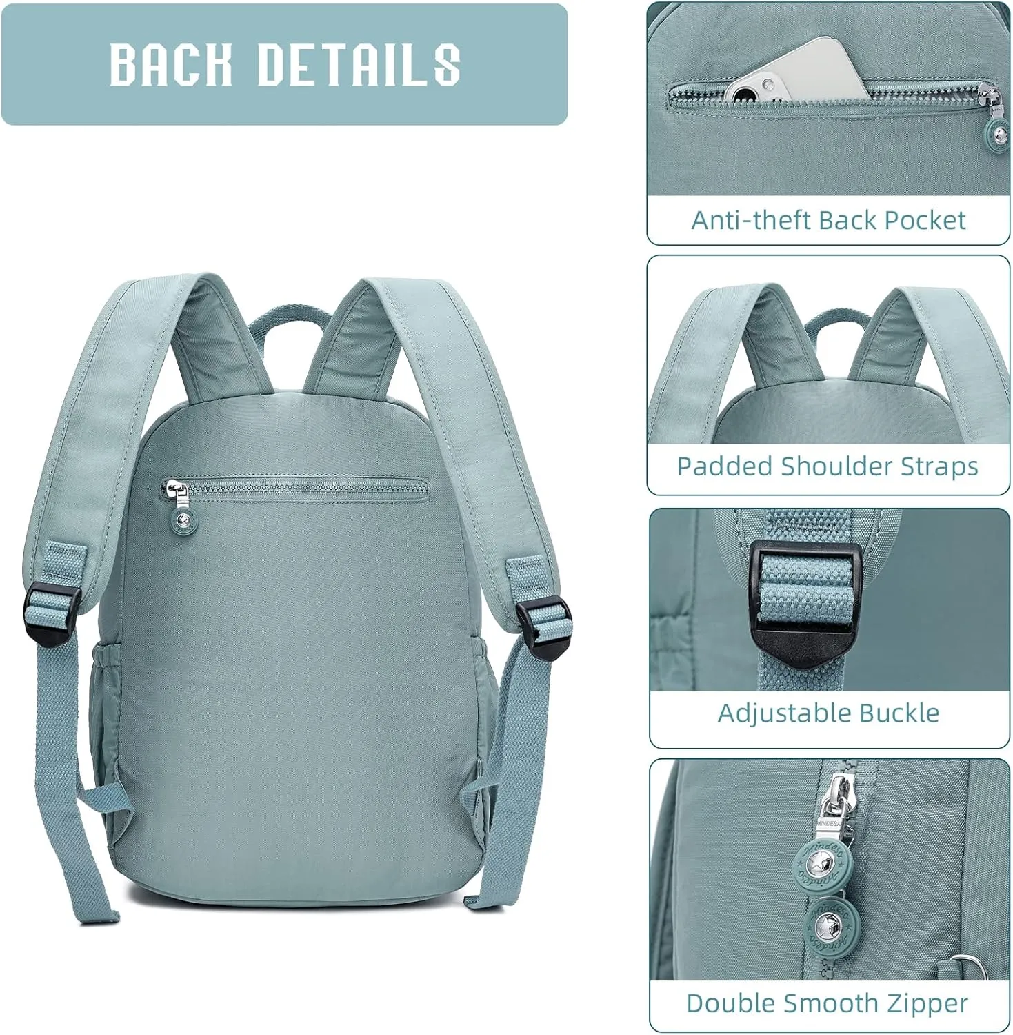Hiking Waterproof 13" Laptop Backpack Purse for Women and Men,Travel Backpack