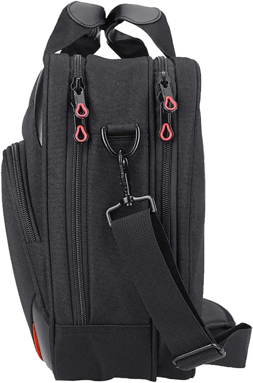 KROSER Laptop Bag 15.6 Inch Laptop Briefcase Laptop Messenger Bag Water Repellent Computer Case Laptop Shoulder Bag Durable Tablet Sleeve with RFID Pockets for Business/College/Women/Men-Black/Red