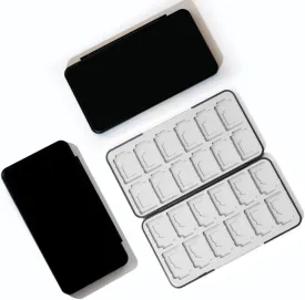 PERFECTSIGHT Switch Game Card Case, Black 24 Switch Game Holder for Nintendo Switch Lite/ OLED Cartridge Case with Game & Micro SD Card Slots