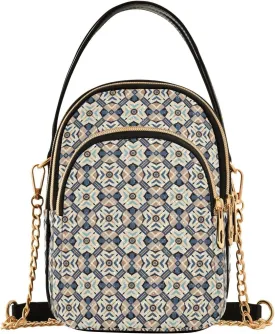 Quilted Shoulder Bag for Women with Chain Strap Leather Handle