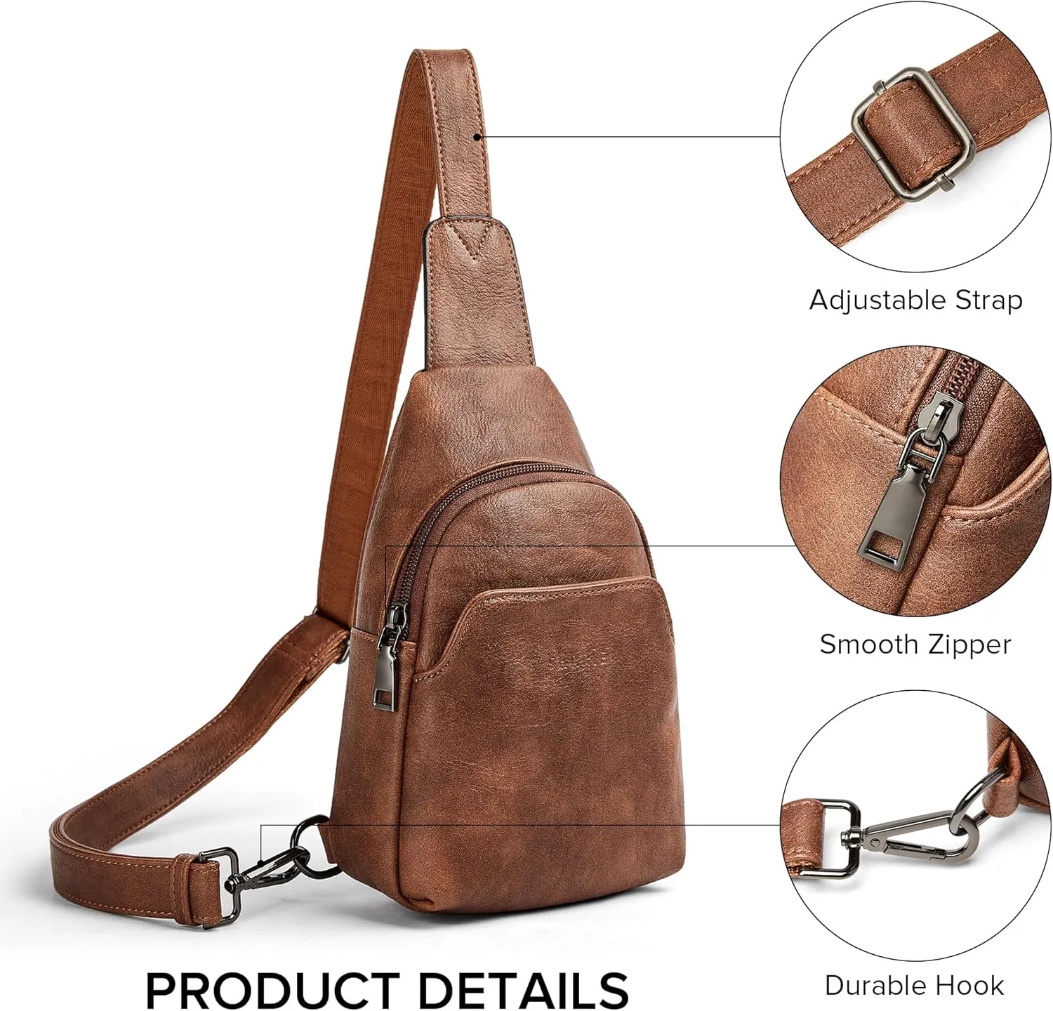 Shrrie Sling Bag for Women - Crossbody Fanny Pack for Women and Men, Trendy Compact Travel Bag