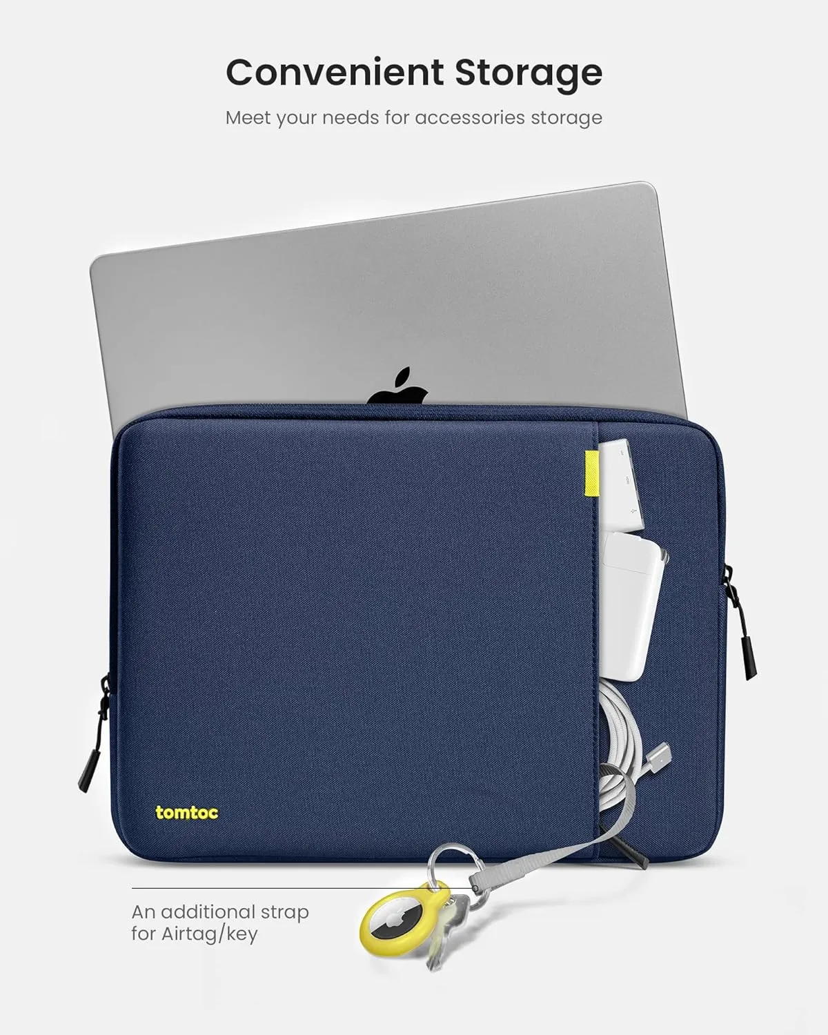 tomtoc 360 Protective Laptop Sleeve for 15-inch MacBook Air M4/A3241 2025, M3/A3114 2024, M2/A2941 2023, 15-inch MacBook Pro A1990 A1707, Dell XPS 15 Plus Laptop, Water-Resistant Computer Case Bag