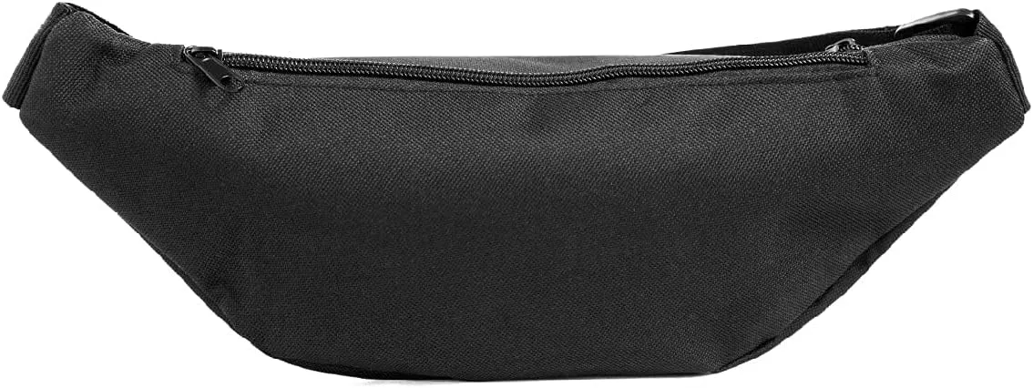 Vibe Festival Gear Fanny Pack for Men Women - Many Prints - Black Holographic Silver Gold Cute Waist Bag for Festival Rave Hiking Running Cycling
