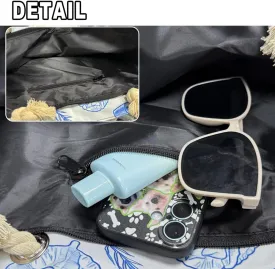 Women Tote Bag Large Canvas Hobo Purses, Gothic Totes Satchel Handbag with Zipper for Work College Travel Daily