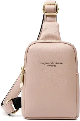 Womens Sling Bag Crossbody Fanny Pack Purse Leather Casual Fashion Travel Daypack Sport Chest Satchel for Women
