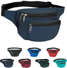 Yens Fantasybag 3-Zipper Fanny Pack-Navy Blue FN-03